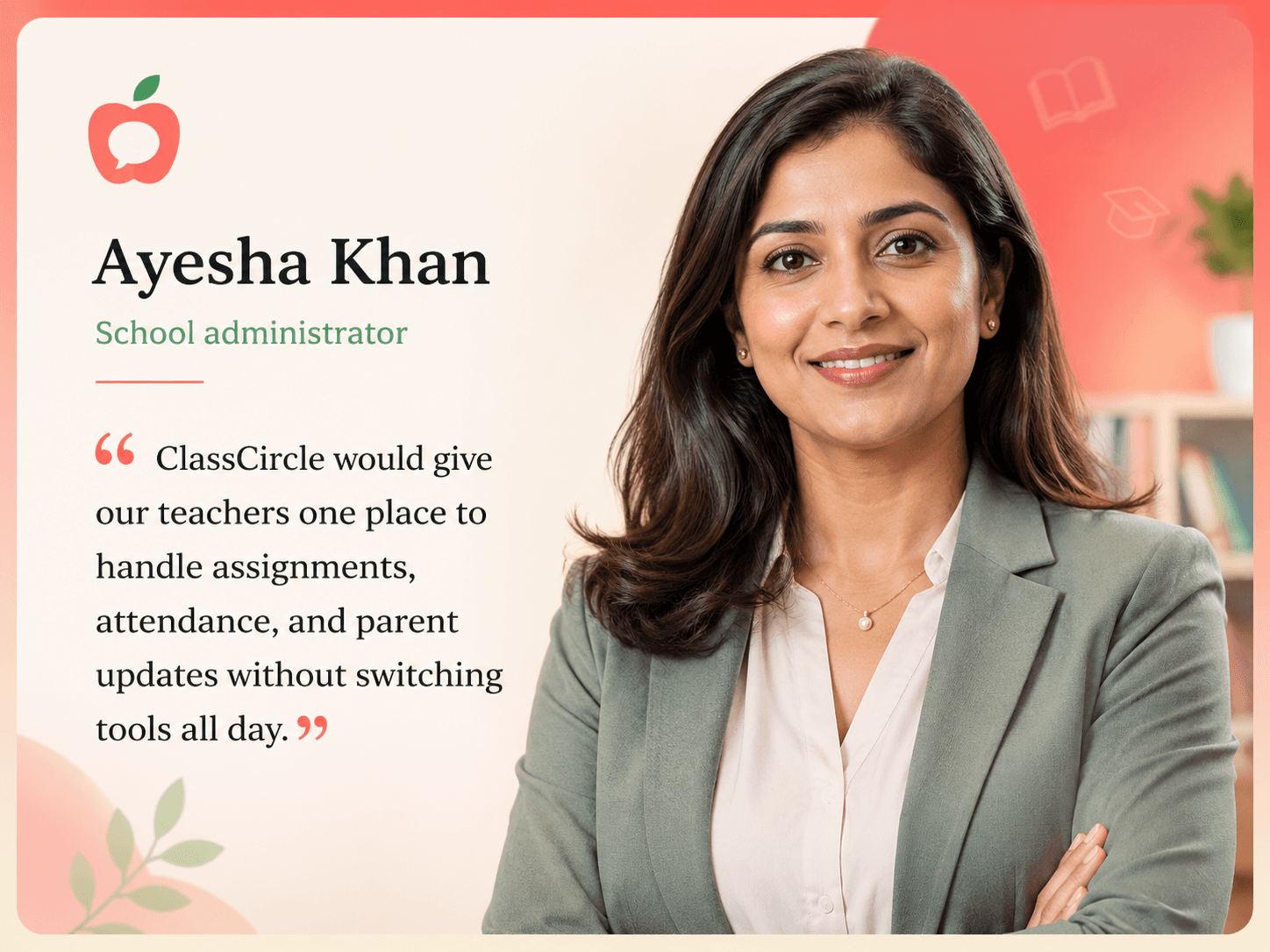 ClassCircle testimonial card